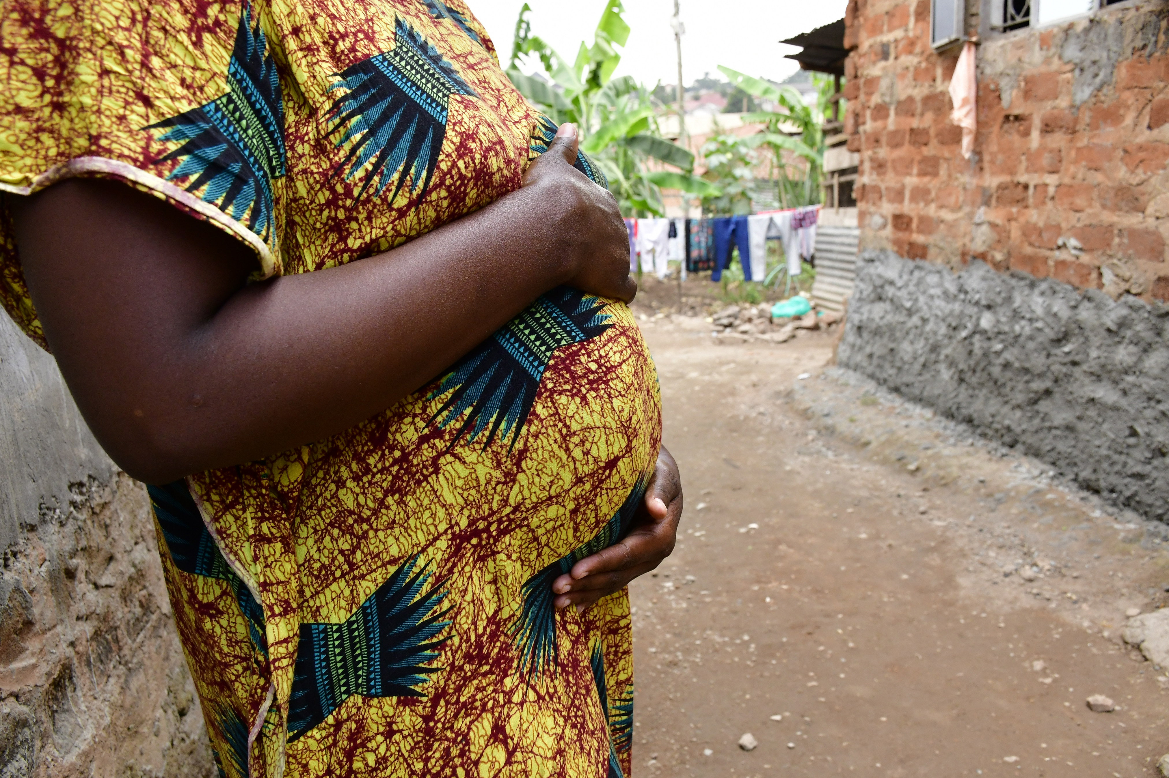 A pregnant woman